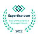 Expertise.com Best Criminal Defense Lawyers in Detroit 2022 badge