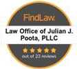 FindLaw reviews badge